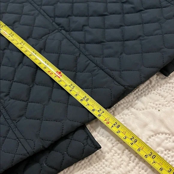 Lands' End Black Quilted Button-Up Jacket - Picture 8 of 8